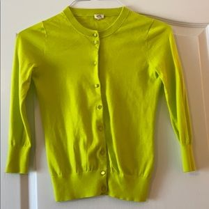 Citron jcrew retro cardigan